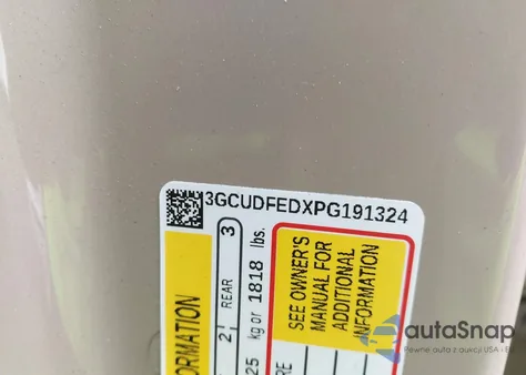 2023 Chevrolet Silverado 1500 4Wd Short Bed Lt Trail Boss z USA, uszkodzony, nr VIN 3GCUDFEDXPG191324